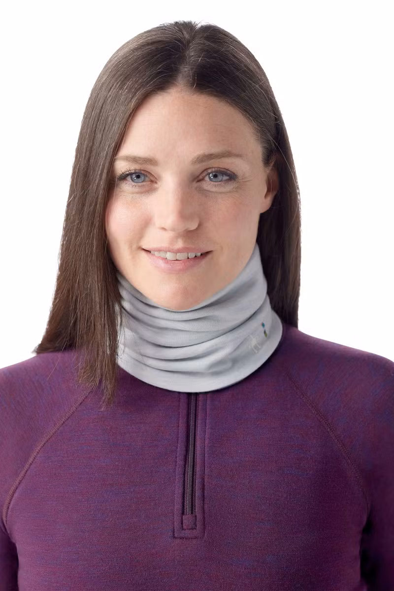 OSŁONA SZYI THERMAL MERINO REVERSIBLE-WINTER SKY-CHALK VIOLET