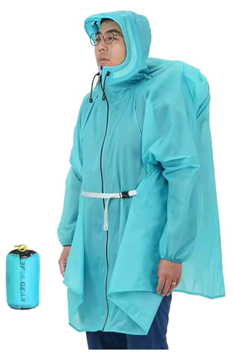 PELERYNA SLEEVE ZIPPER -BLUE