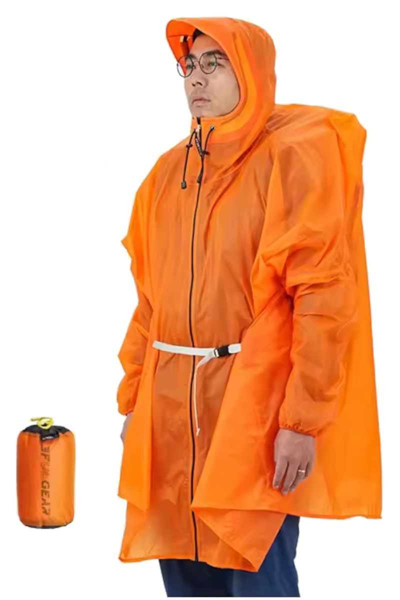 PELERYNA SLEEVE ZIPPER -ORANGE