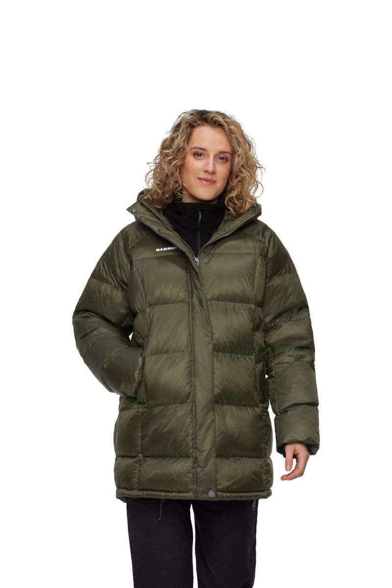 PŁASZCZ GLACIER GLOW IN HOODED PARKA WOMEN-DARK MARSH