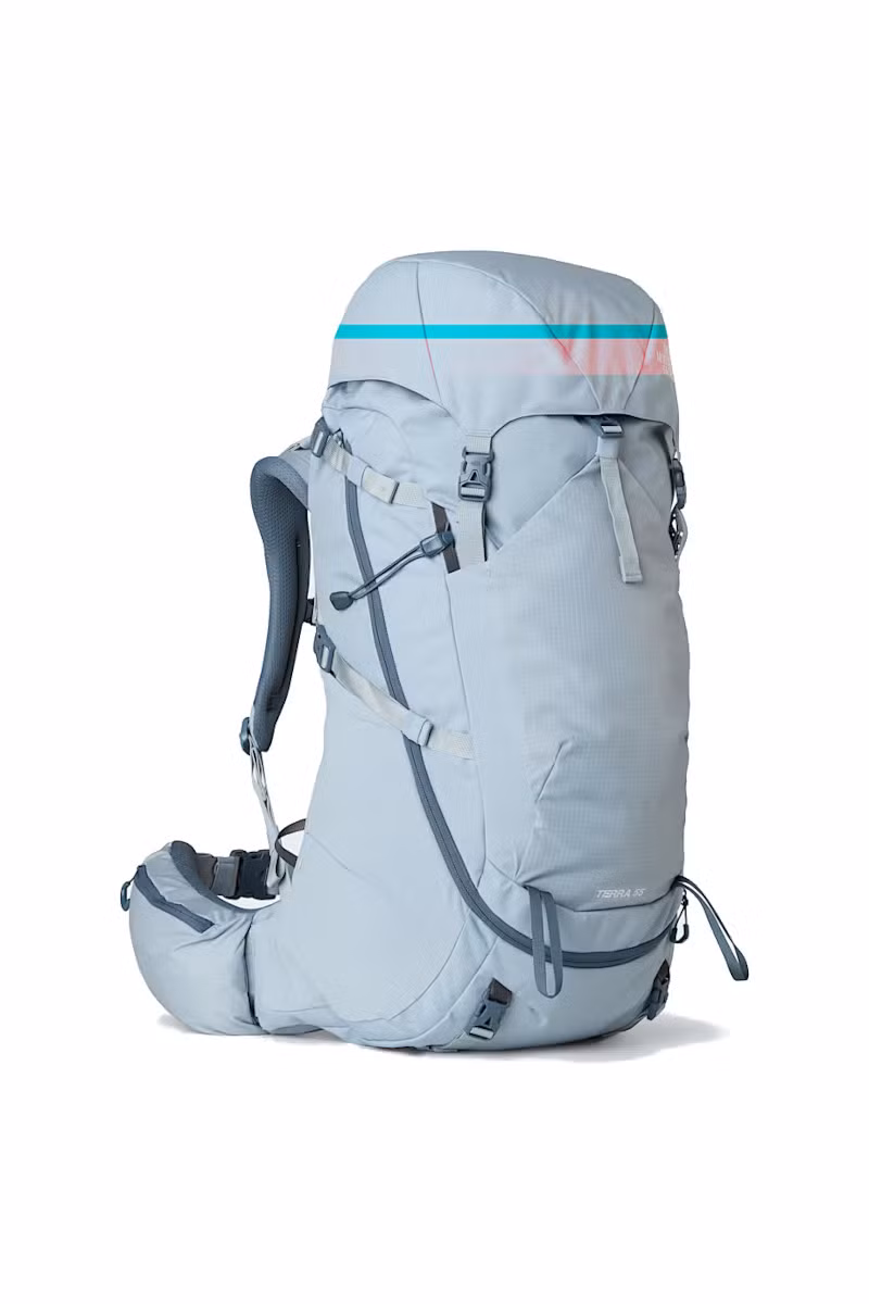 PLECAK TERRA 55 WOMEN-FROST GREY-GRANITE GREY