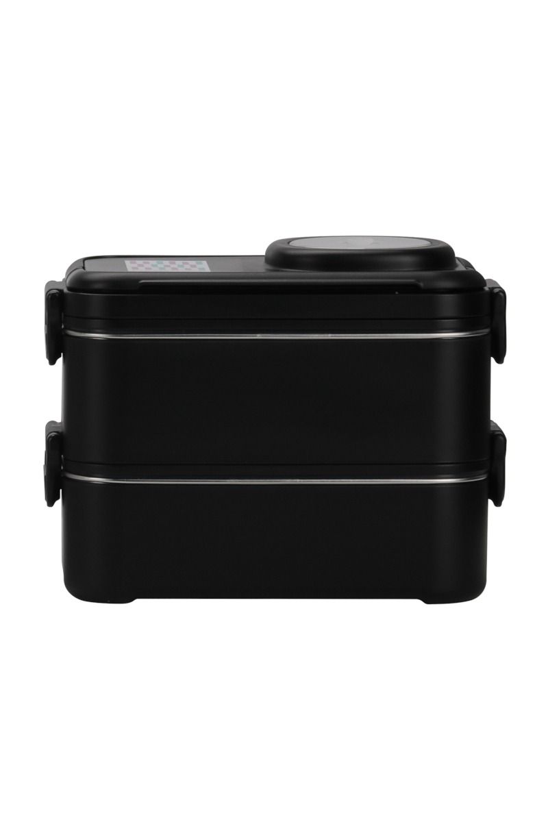 POJEMNIK LUNCH BOX DOUBLE 8023 2 X 600ML-BLACK