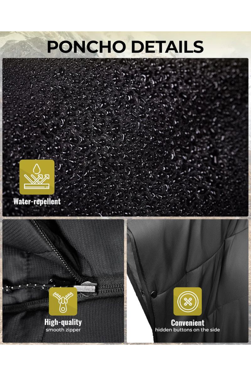 PONCHO MURANO 180 KS2521-BLACK