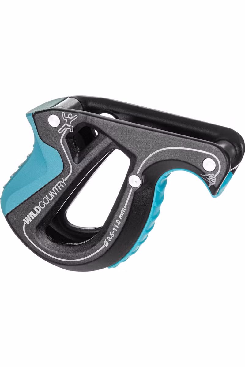 PRZYRZĄD ASEKURACYJNY MOVEMENT BELAY DEVICE-BLACK-TURQUOISE