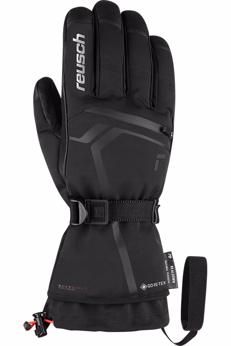 RĘKAWICE DOWN SPIRIT GORE TEX-BLACK-SILVER