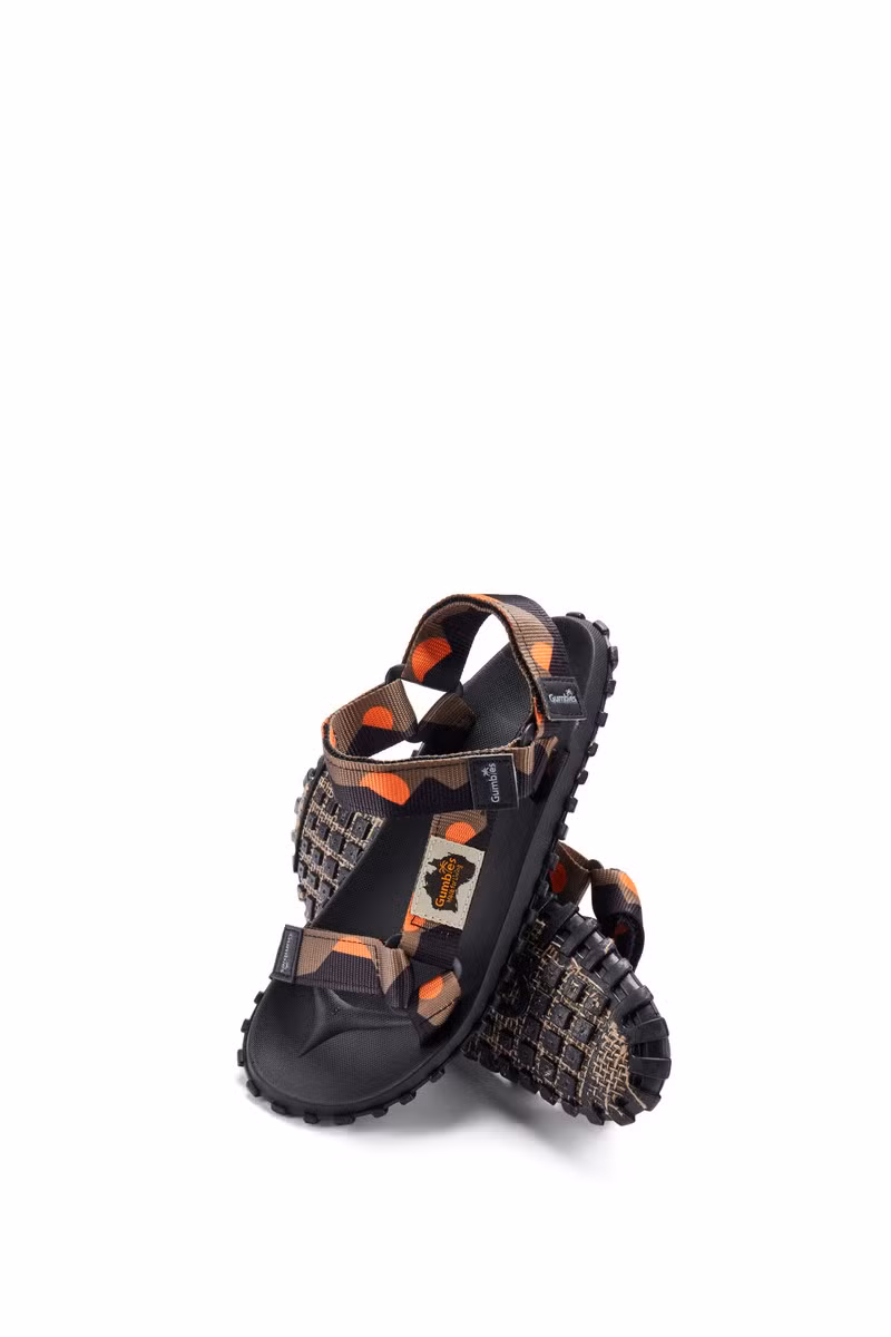 SANDAŁY SCRAMBLER-KHAKI-ORANGE