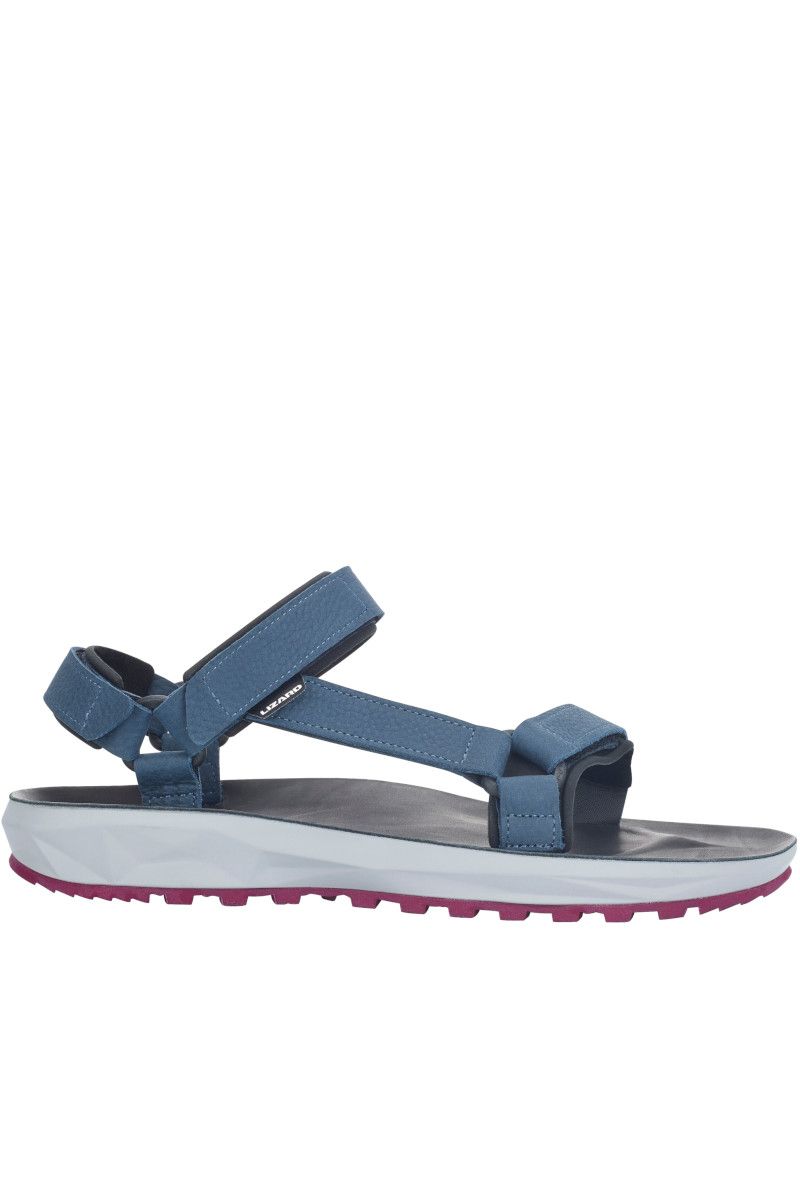 SANDAŁY SUPER HIKE LEATHER  WOMEN-MIDNIGHT BLUE-ZINFANDEL RED