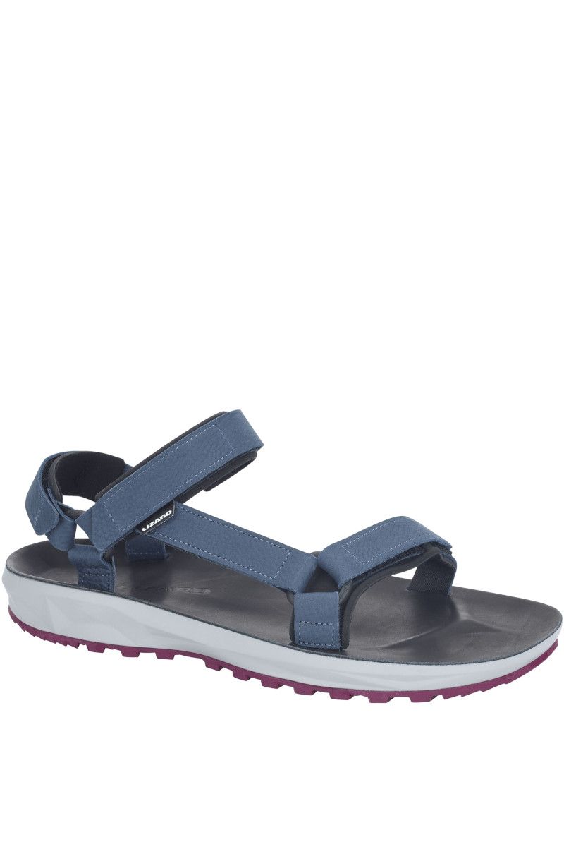 SANDAŁY SUPER HIKE LEATHER  WOMEN-MIDNIGHT BLUE-ZINFANDEL RED