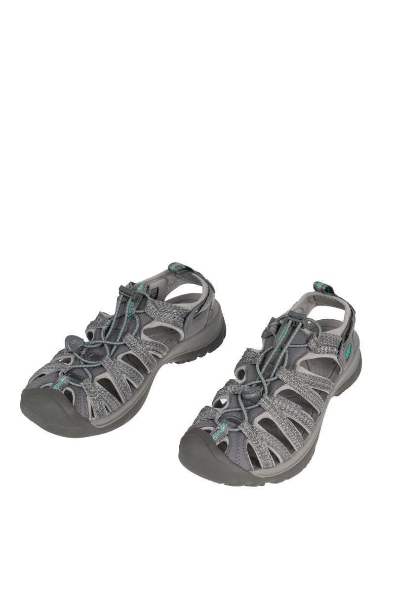 SANDAŁY WHISPER WOMEN-MEDIUM GREY-PEACOCK GREEN