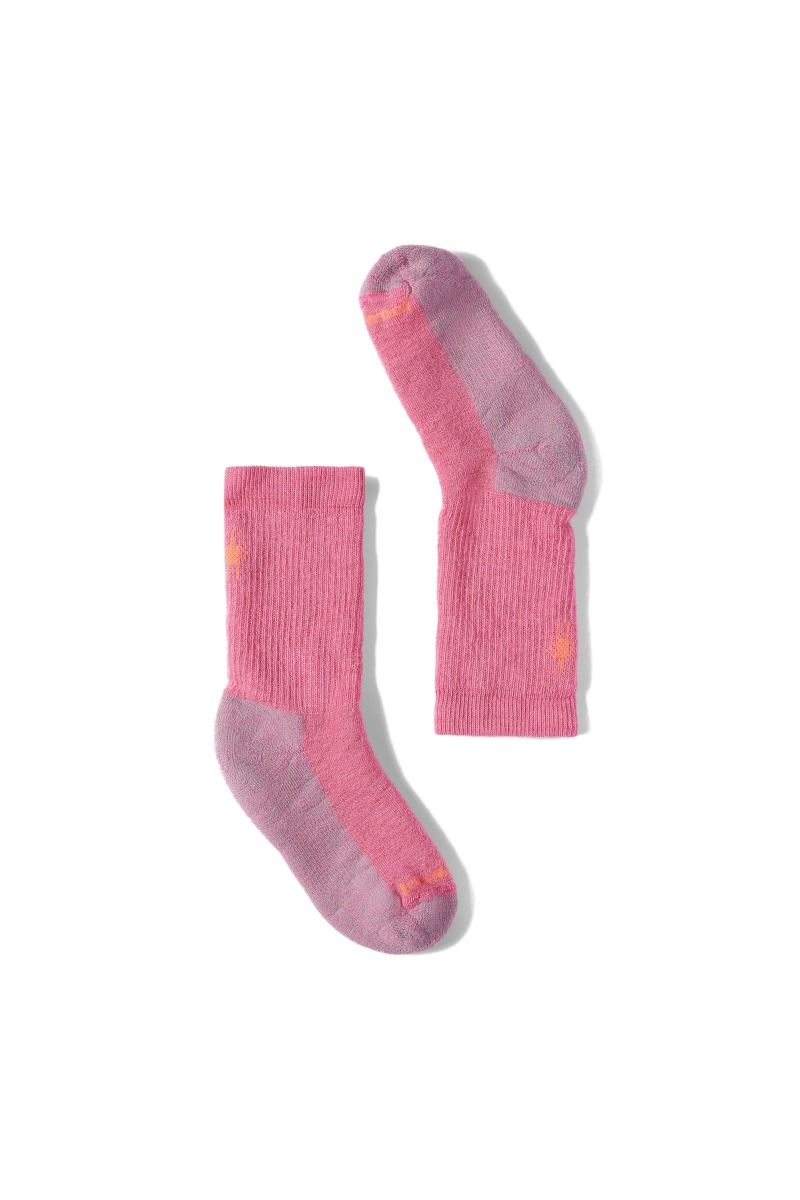 SKARPETY HIKE FULL CUSHION CREW KIDS-GARDEN PINK
