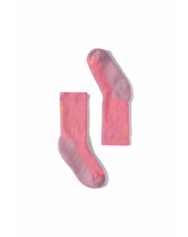 SKARPETY HIKE FULL CUSHION CREW KIDS-GARDEN PINK