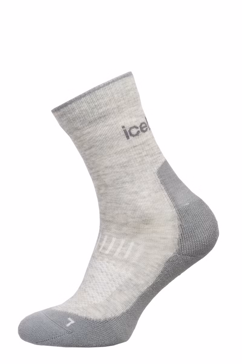 SKARPETY HIKE+ LIGHT CREW WOMEN-BLIZZARD HTHR-ALLOY