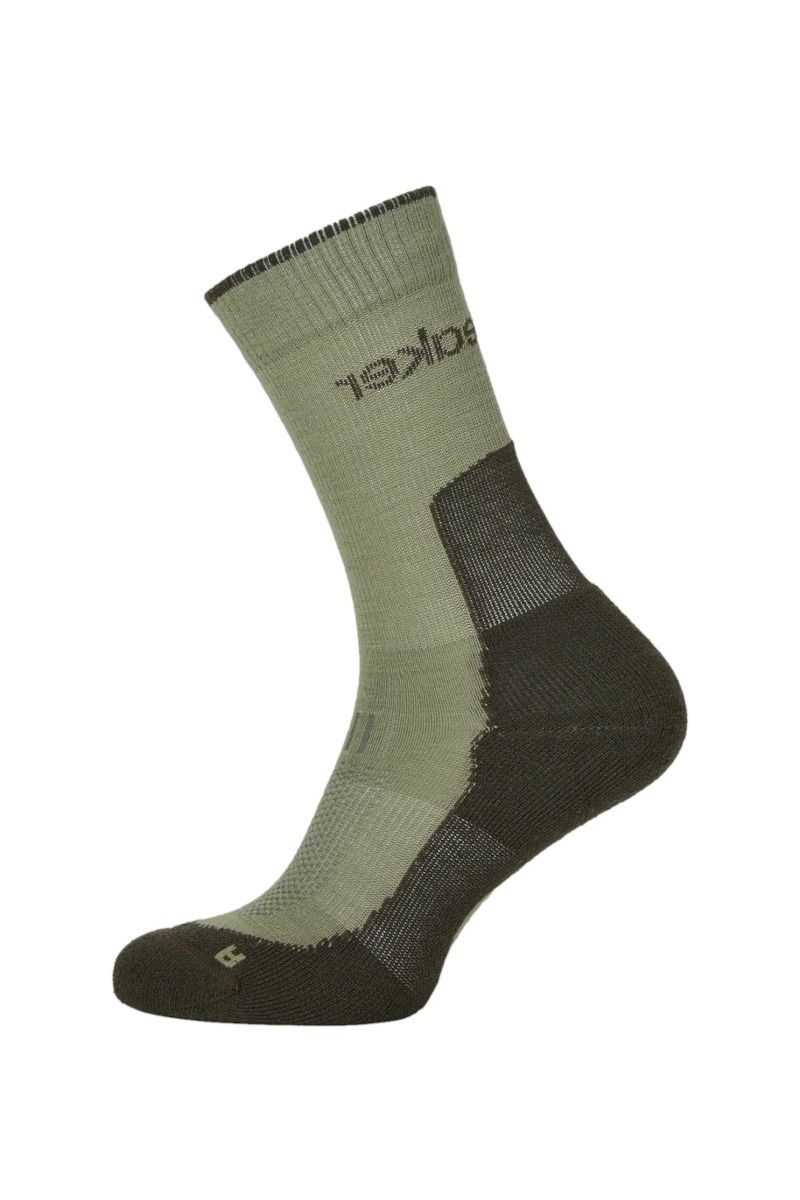 SKARPETY HIKE+ LIGHT CREW WOMEN-LICHEN-DK LODEN