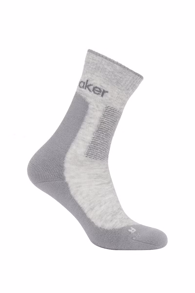 SKARPETY HIKE+ MEDIUM CREW WOMEN-BLIZZARD HTHR-ALLOY