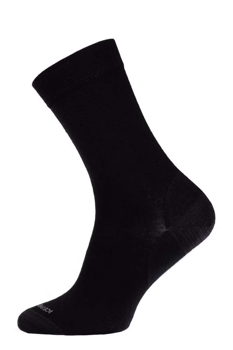 SKARPETY LIFESTYLE FINE GAUGE CREW WOMEN-BLACK