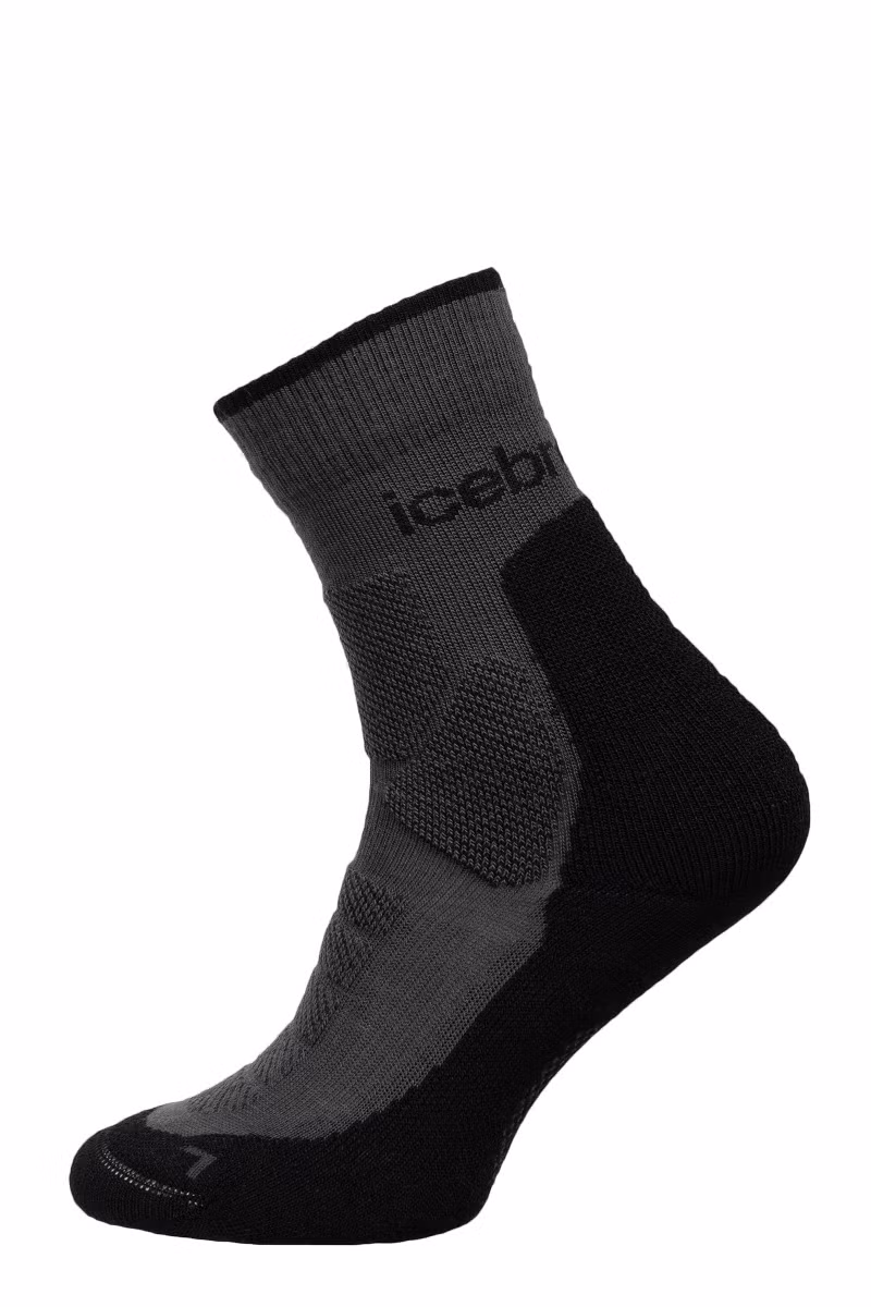 SKARPETY MERINO HIKE+ HEAVY CREW WOMEN-OBSIDIAN-BLACK