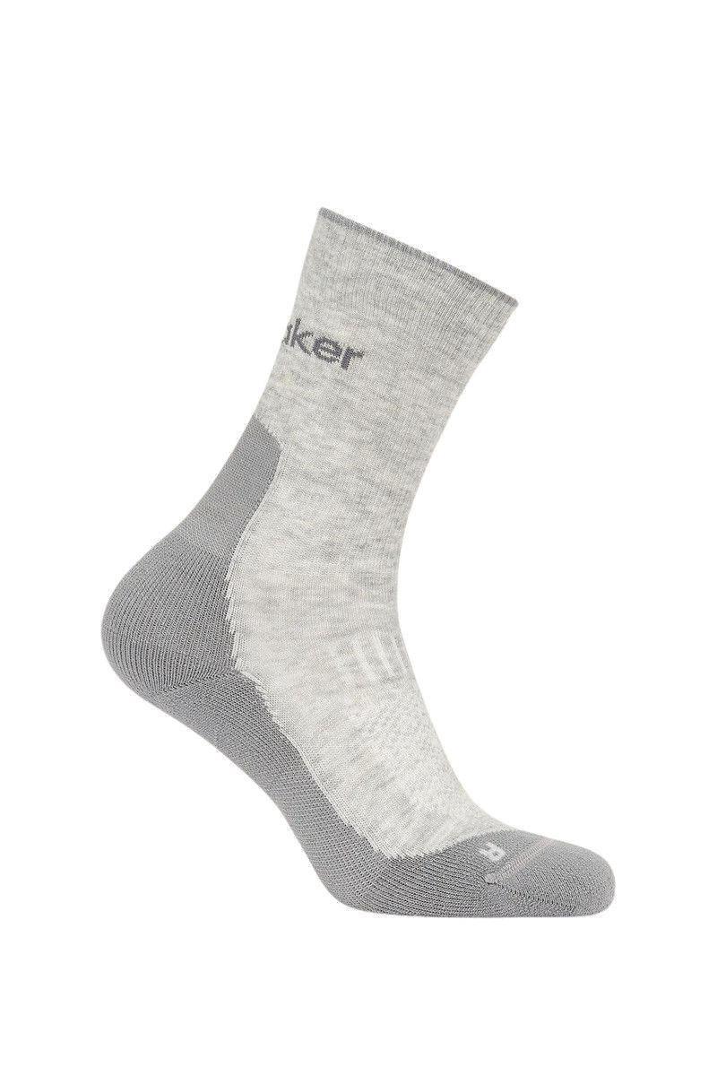 SKARPETY MERINO HIKE+ LIGHT CREW-BLIZZARD HTHR-ALLOY