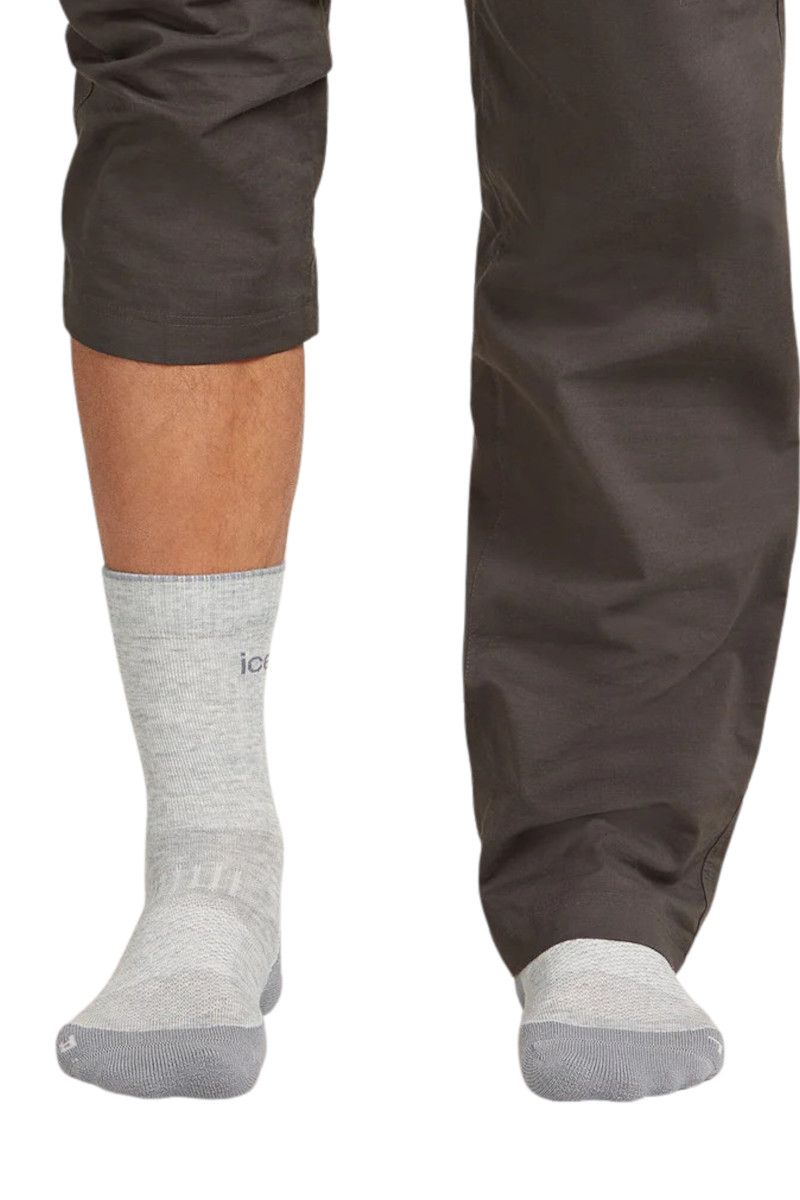 SKARPETY MERINO HIKE+ LIGHT CREW-BLIZZARD HTHR-ALLOY