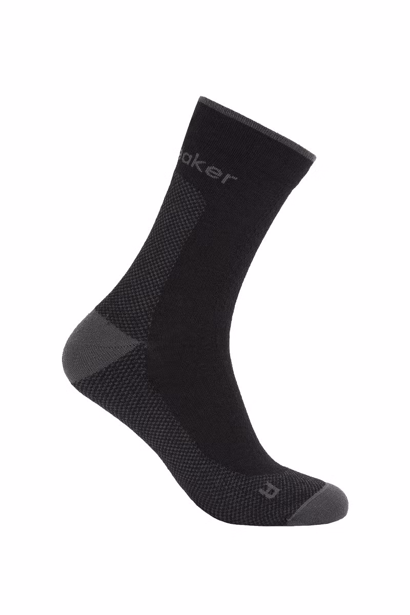 SKARPETY MERINO HIKE+ ULTRALIGHT QUARTER-BLACK-OBSIDIAN