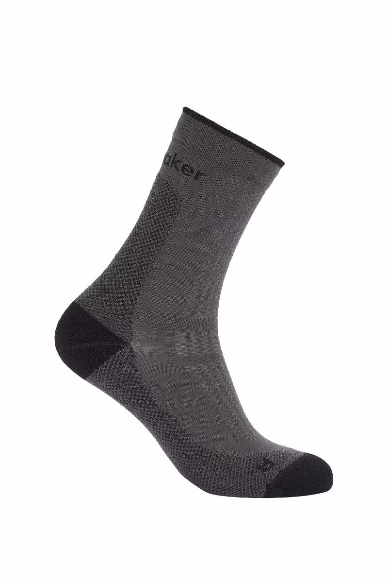 SKARPETY MERINO HIKE+ ULTRALIGHT QUARTER WOMEN-OBSIDIAN-BLACK