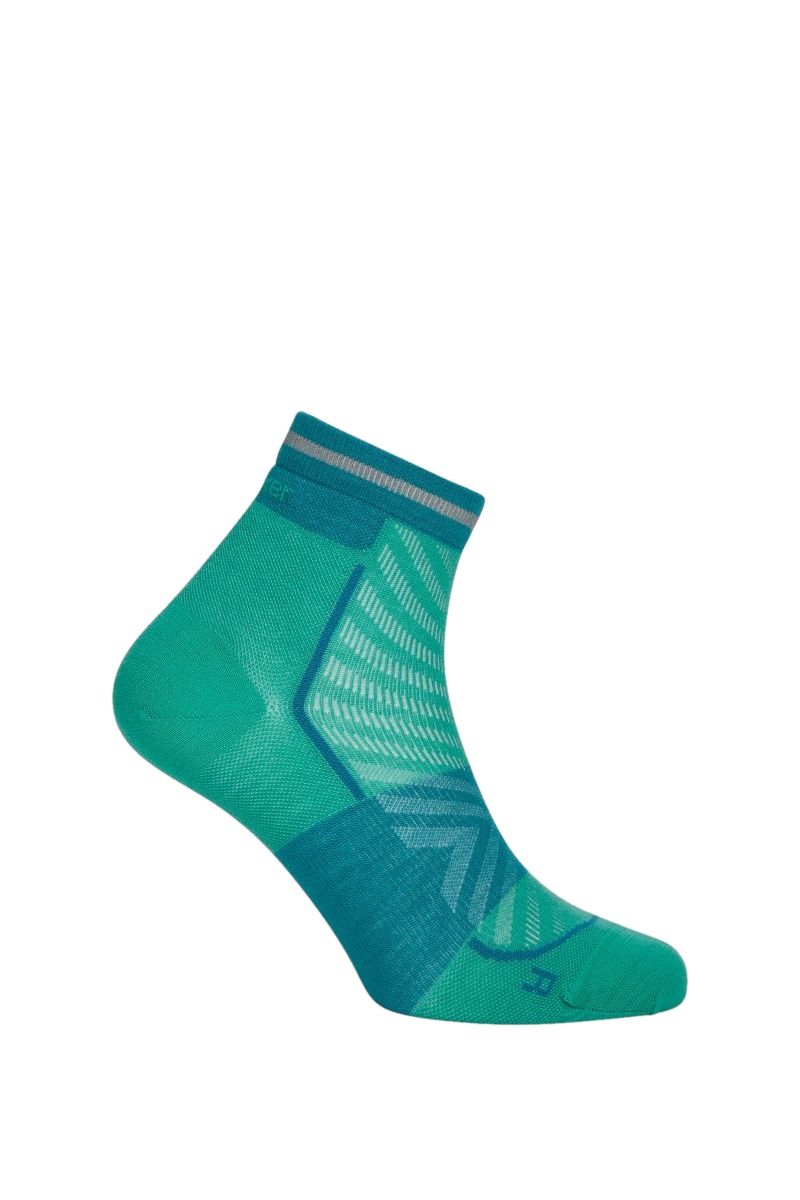 SKARPETY MERINO RUN+ ULTRALIGHT MINI WOMEN-FRESH-TIDAL TEAL