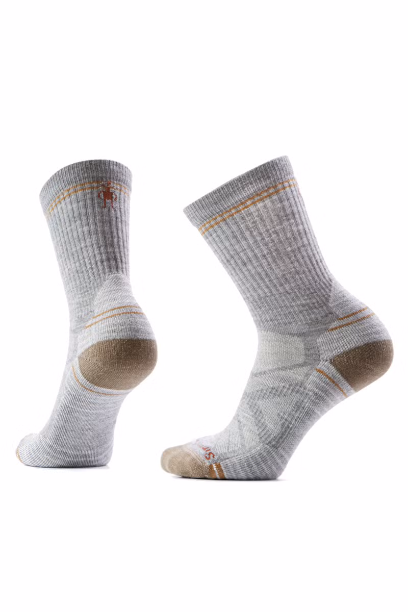 SKARPETY PERFORMANCE HIKE LIGHT CUSHION CREW WOMEN-LIGHT GRAY-WHITE