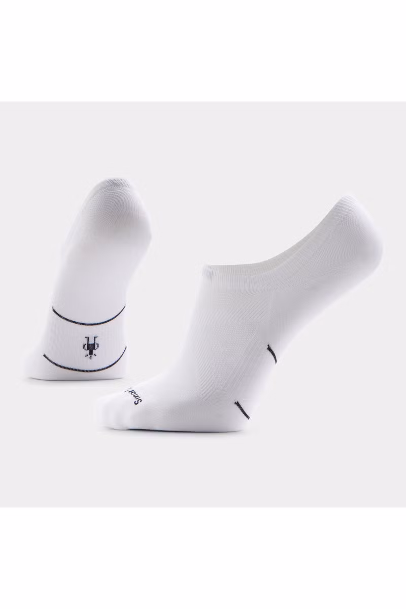 SKARPETY RUN ZERO CUSHION NO SHOW-WHITE