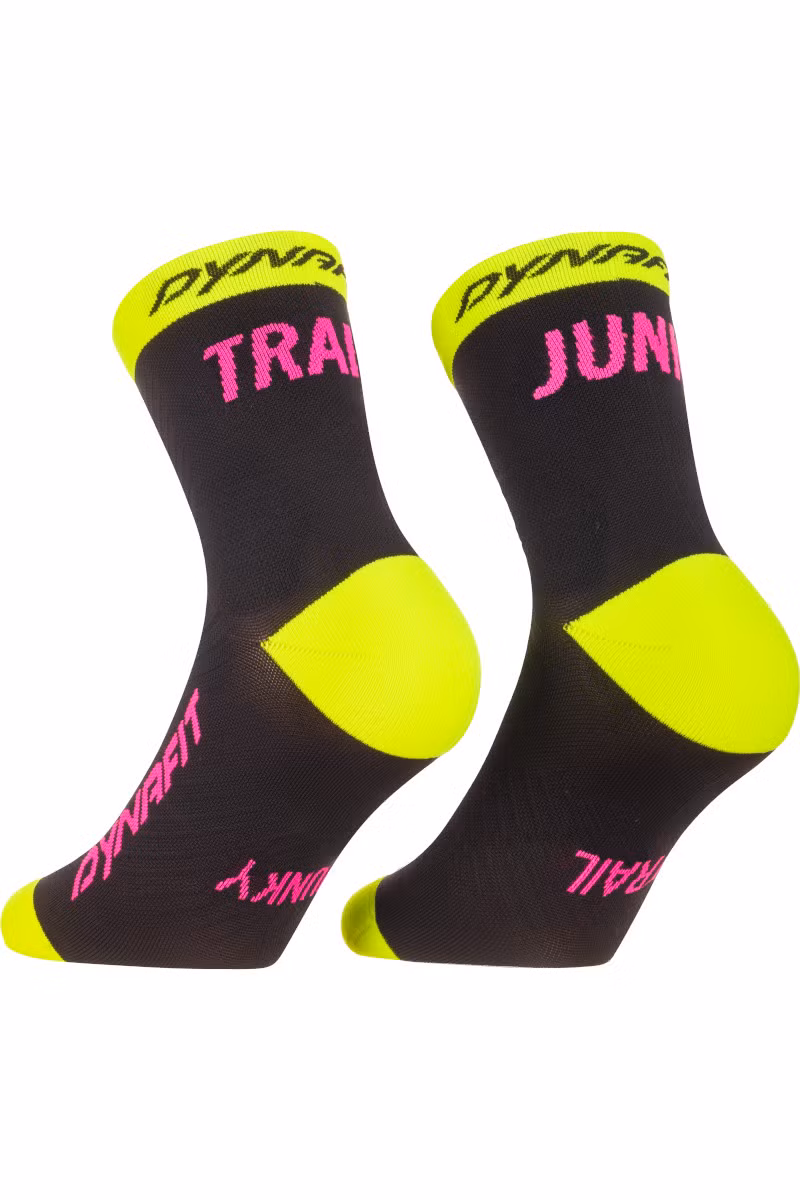 SKARPETY TRAIL MID-BLACK OUT ULTRA YELLOW-5A30