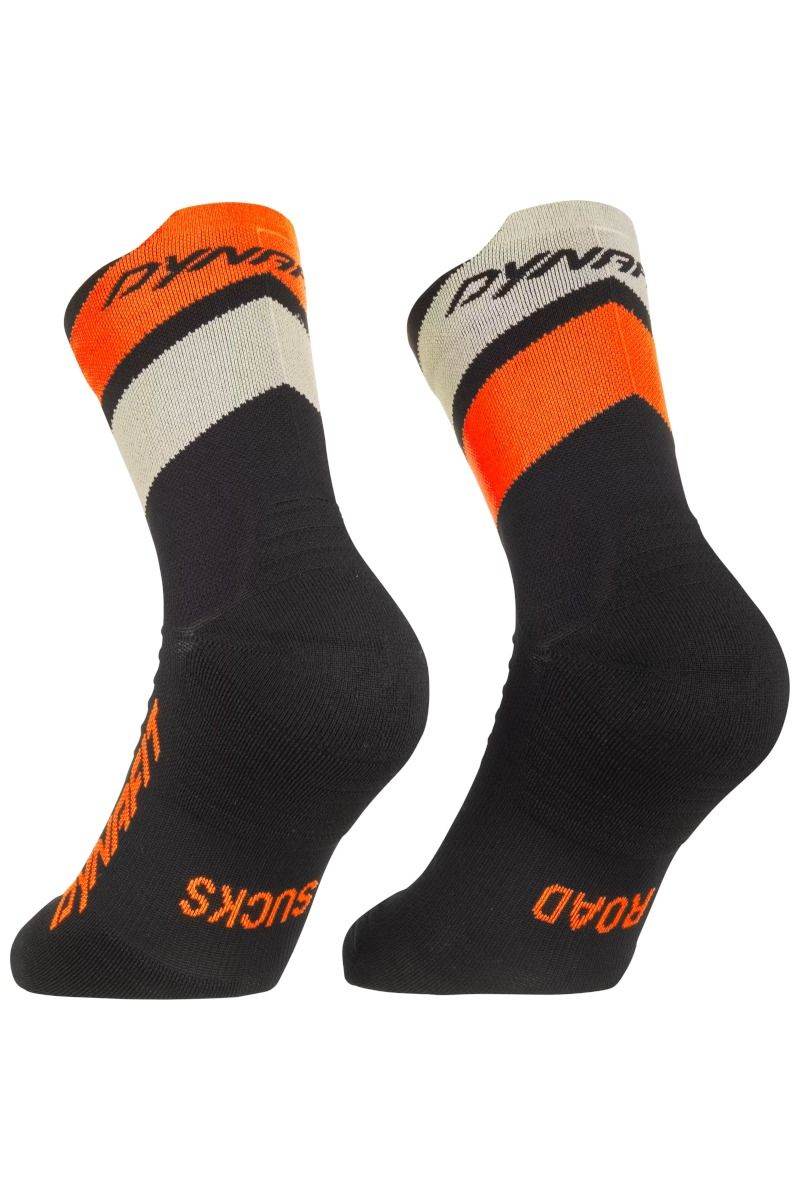 SKARPETY ULTRA MID-BLACK OUT ULTRA ORANGE-4220