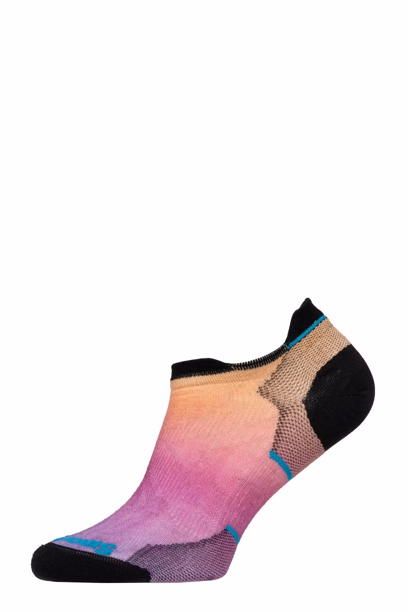 SKARPETY DO BIEGANIA RUN ZERO CUSHION OMBRE PRINT LOW ANKLE WOMEN-TANDOORI ORANGE