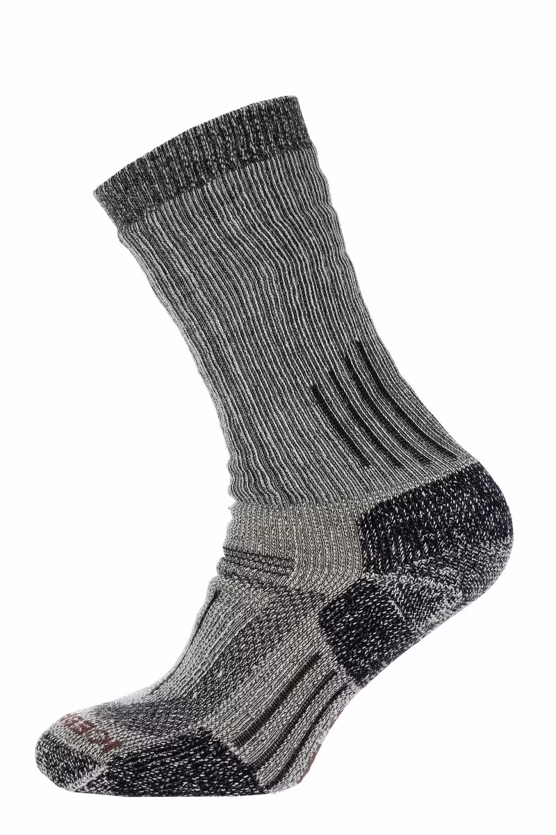 SKARPETY MOUNTAINEER MID CALF WOMEN-JET HTHR-ESPRESSO