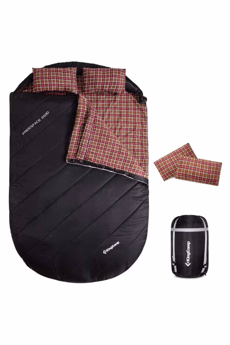 ŚPIWÓR DWUOSOBOWY FREESPACE 250D KS2510-BLACK