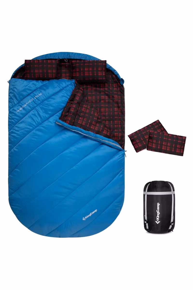 ŚPIWÓR DWUOSOBOWY FREESPACE 250D KS2510-BLUE