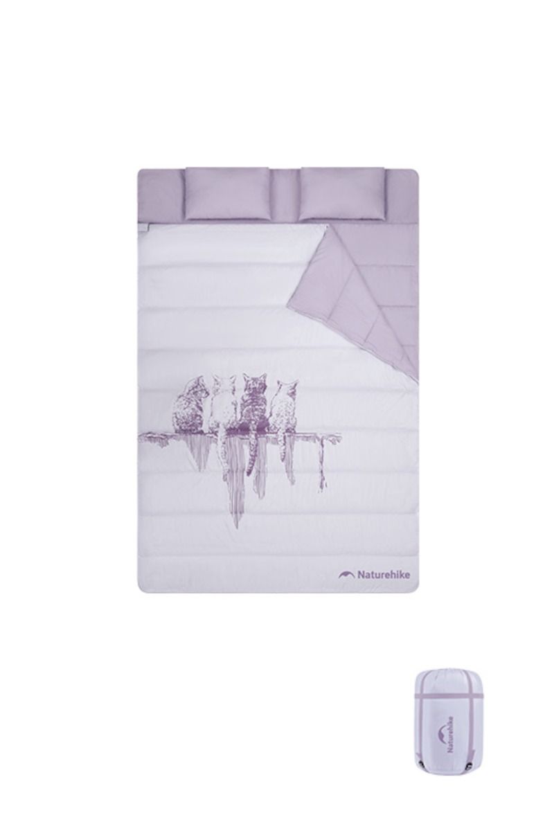 ŚPIWÓR DWUOSOBOWY M250 NH21MSD06-PURPLE