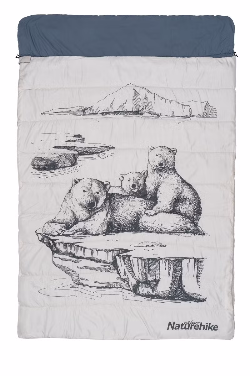 ŚPIWÓR DWUOSOBOWY NH21MSD06-POLAR BEAR