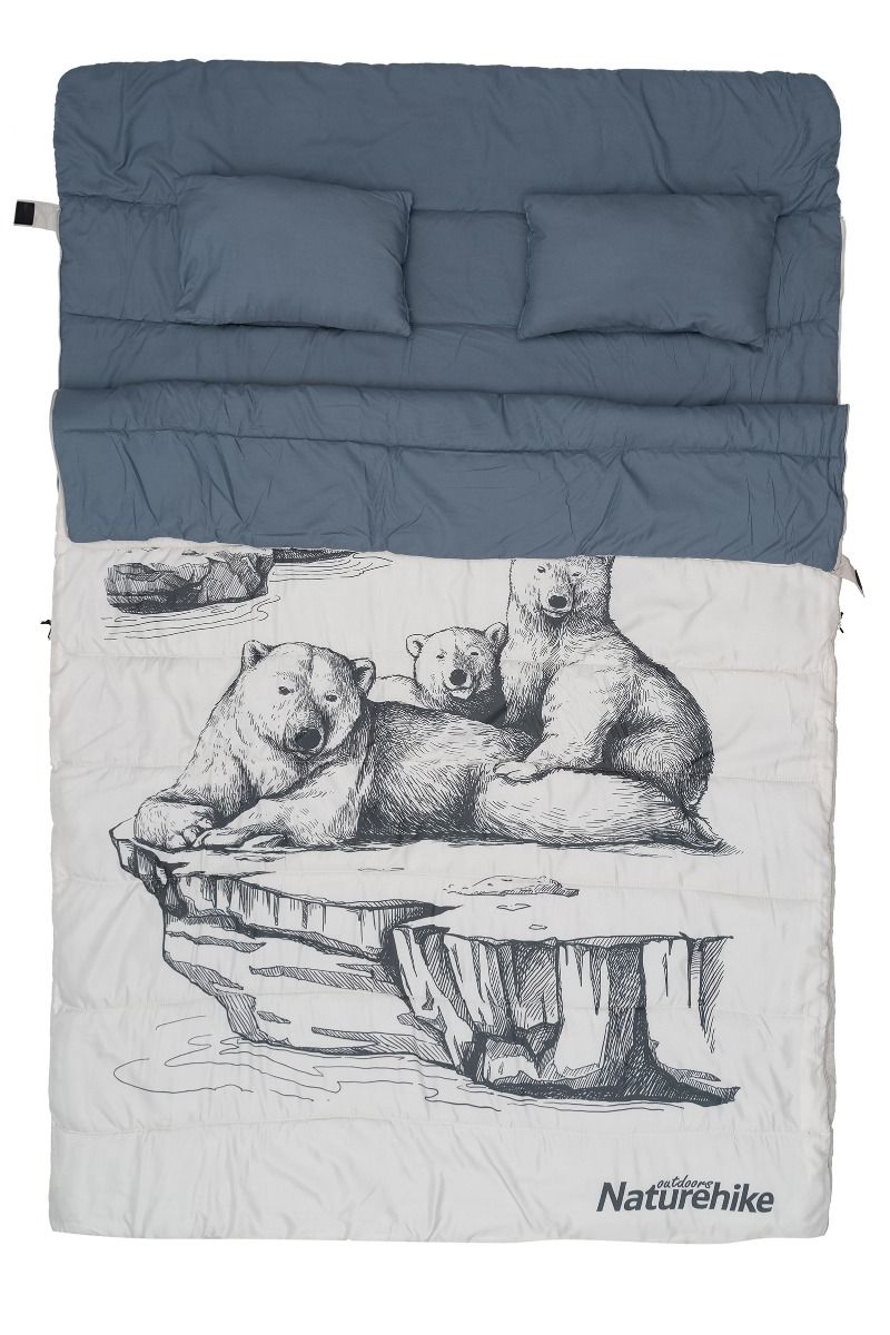 ŚPIWÓR DWUOSOBOWY NH21MSD06-POLAR BEAR