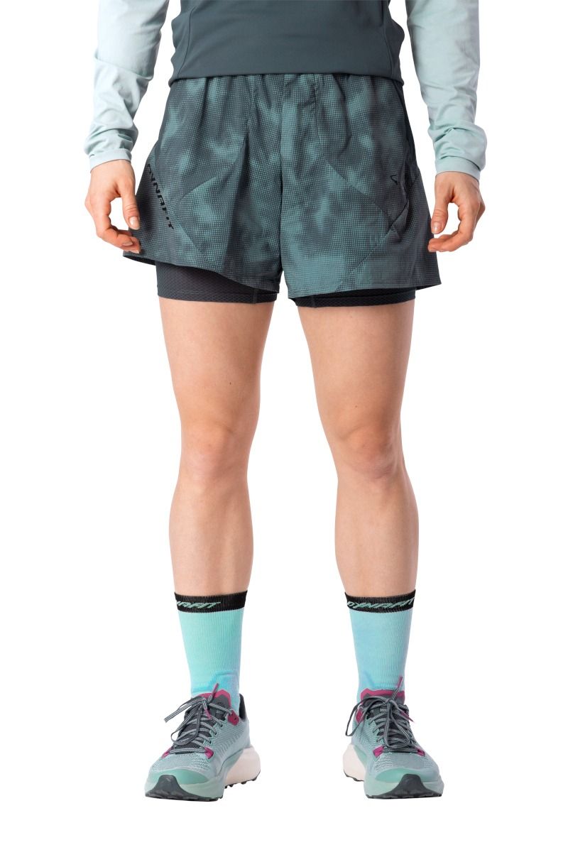 SPODENKI TRAIL REFLECTIVE 2IN1 SHORTS WOMEN-CINDER