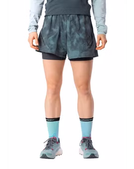 SPODENKI TRAIL REFLECTIVE 2IN1 SHORTS WOMEN-CINDER