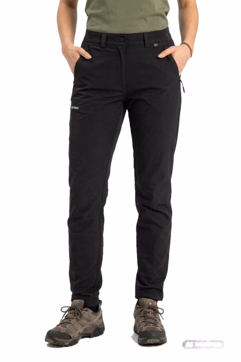 SPODNIE EXPANDER ULTRALIGHT WOMEN-FULL BLACK DAMSKIE LEKKIE