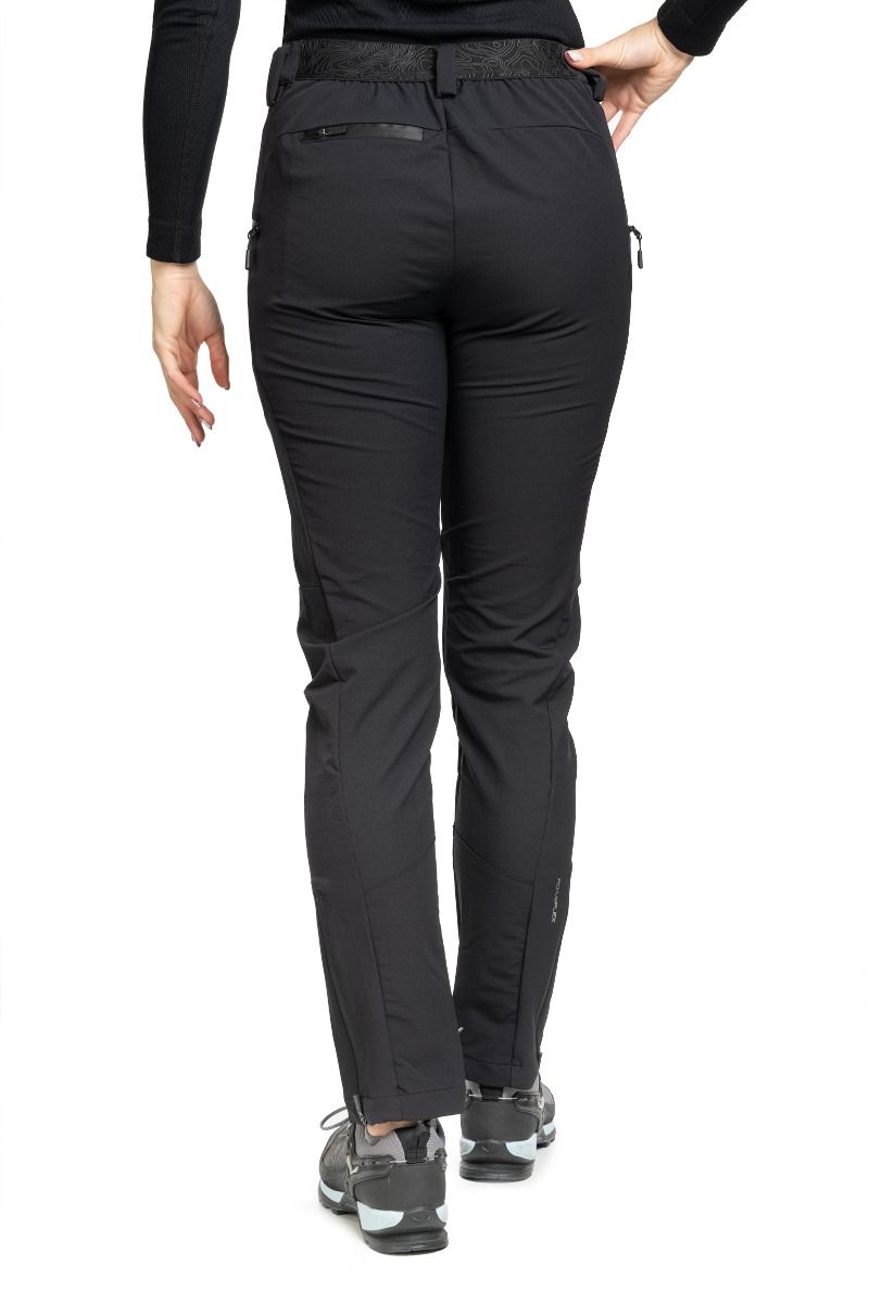 SPODNIE EXPANDER WARM WOMEN-BLACK DAMSKIE SOFTSHELLOWE