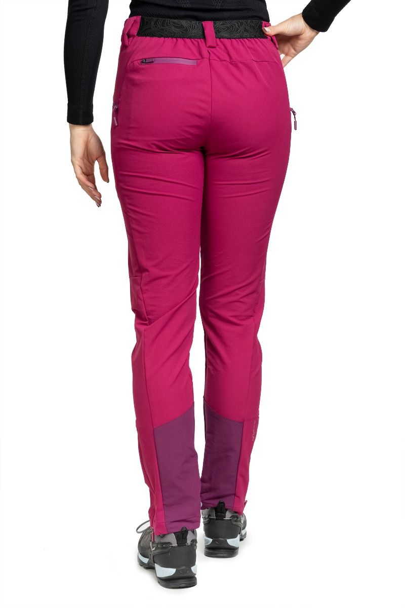 SPODNIE EXPANDER WARM WOMEN-FUCHSIA DAMSKIE SOFTSHELLOWE