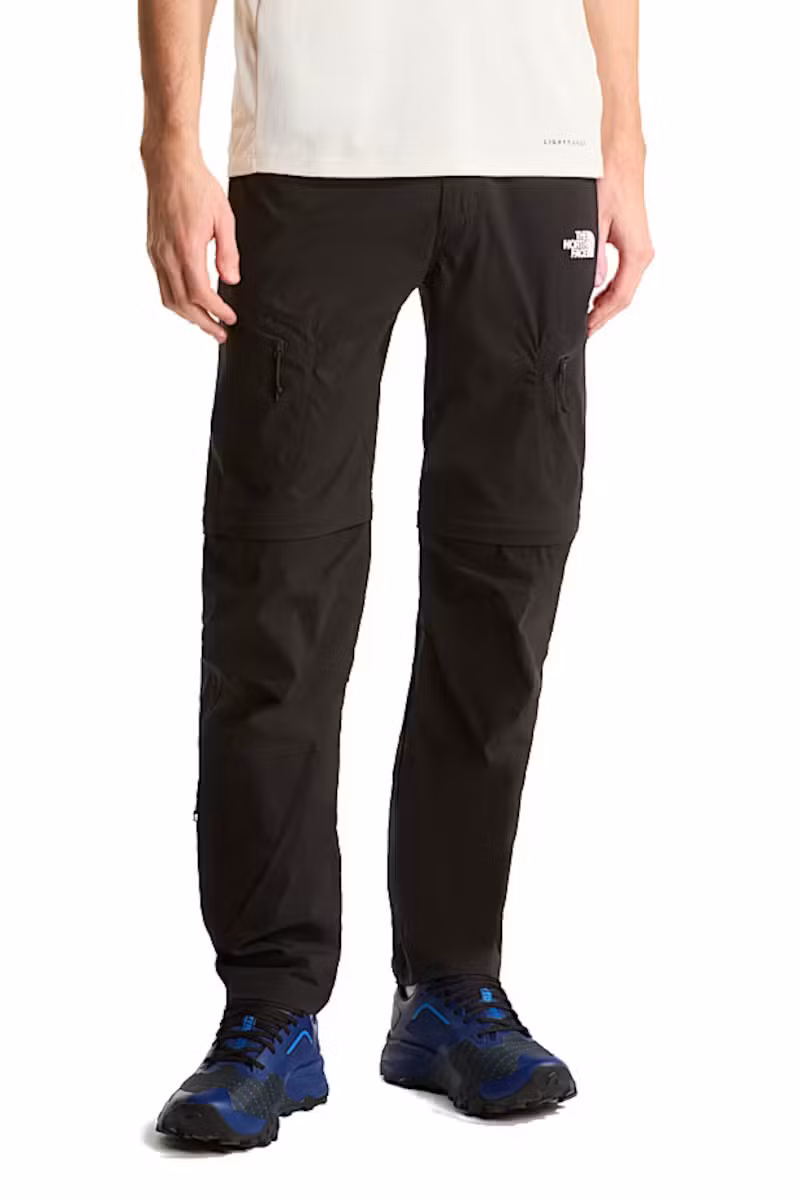 SPODNIE EXPLORATION REG TAPERED CONVERTIBLE-TNF BLACK