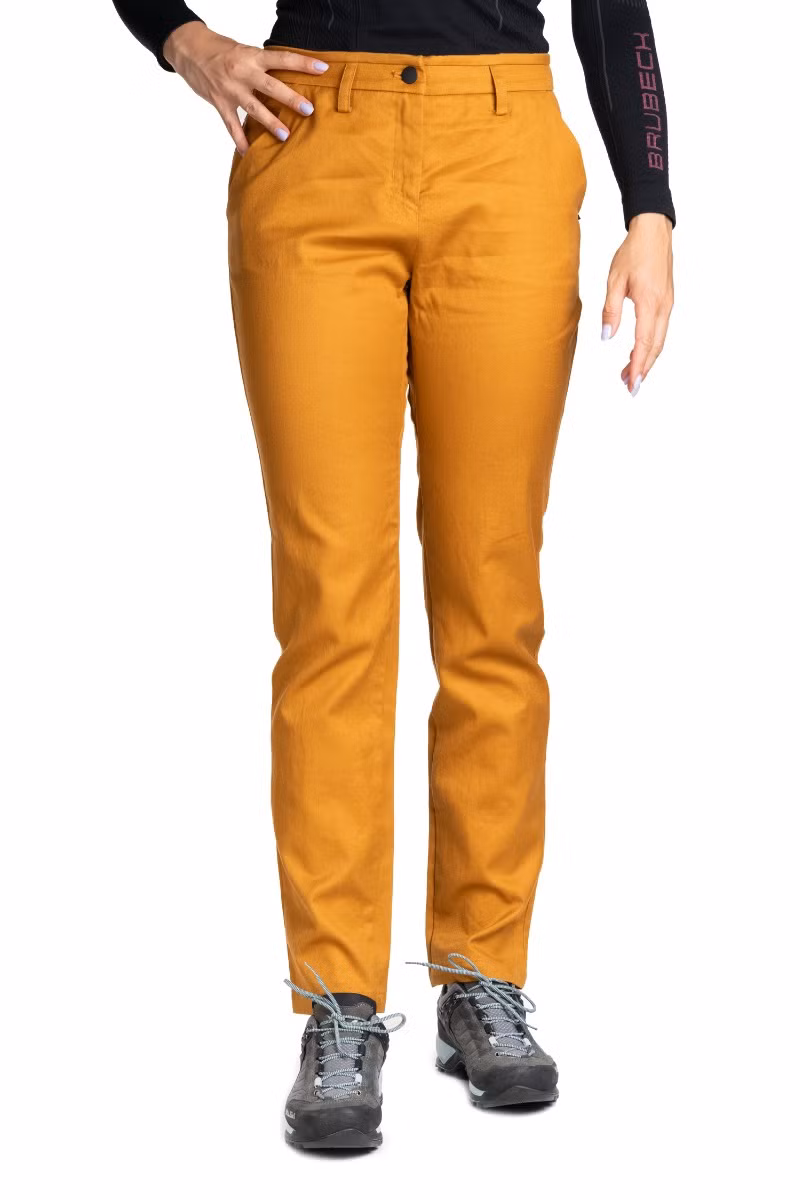 SPODNIE FANES HEMP WOMEN-GOLDEN BROWN