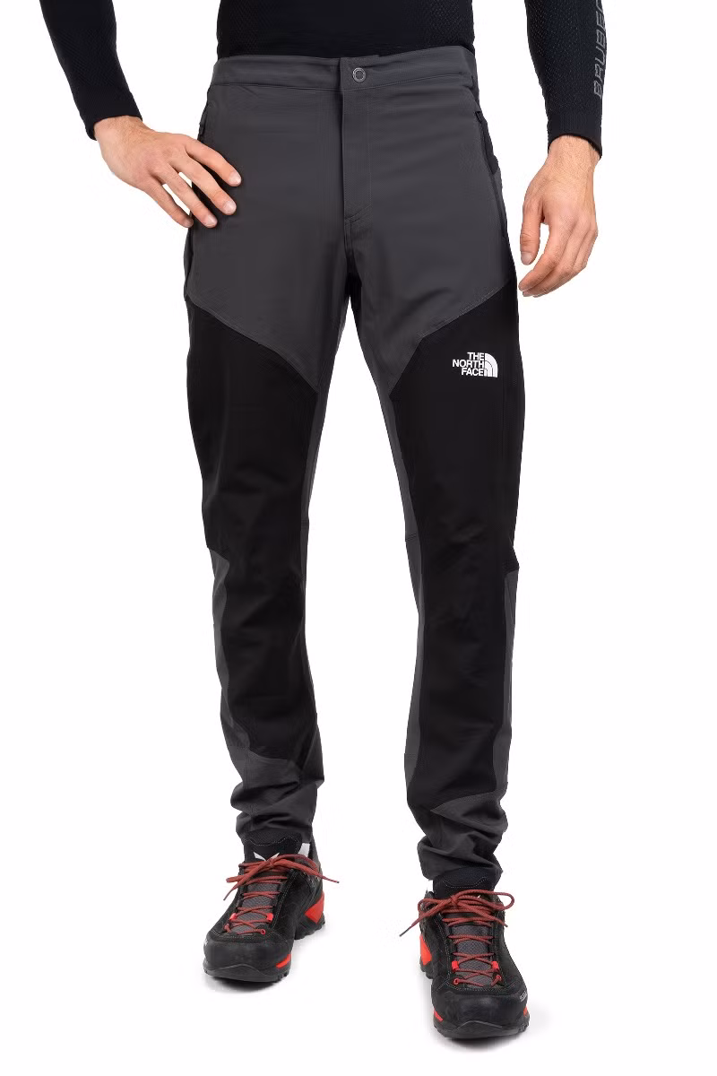 SPODNIE FELIK SLIM TAPERED-ASPHALT GREY-TNF BLACK