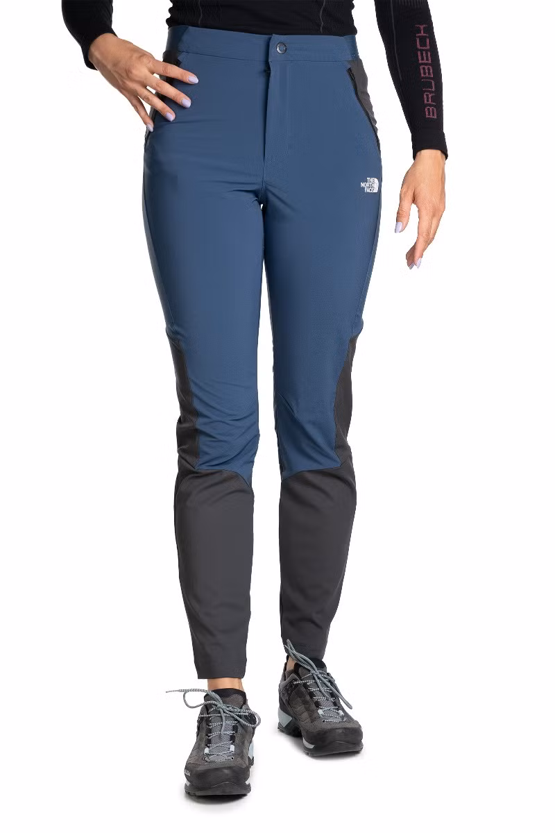 SPODNIE FELIK SLIM TAPERED WOMEN-SHADY BLUE-ASPHALT GREY