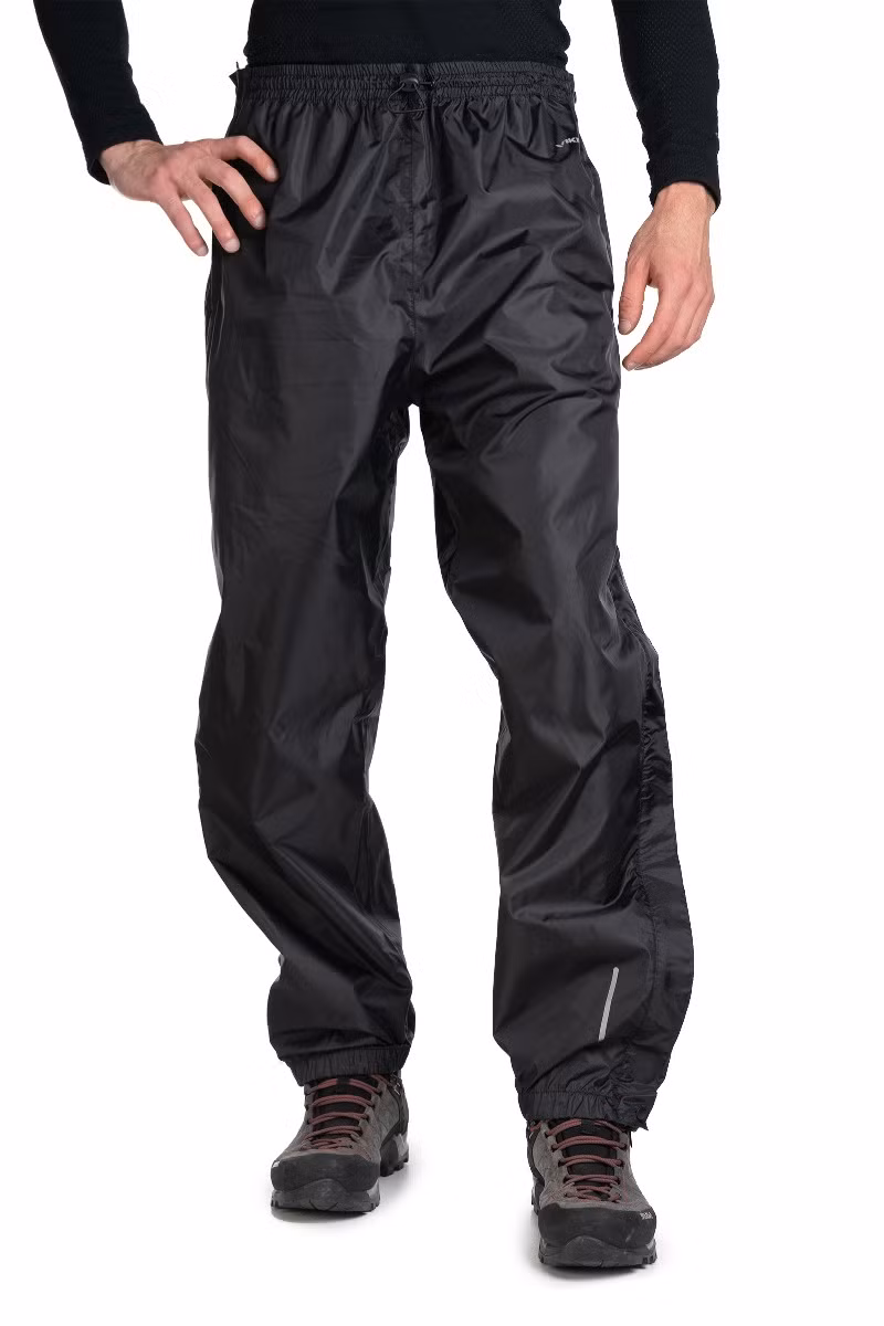 SPODNIE RAINIER FULL ZIP-BLACK