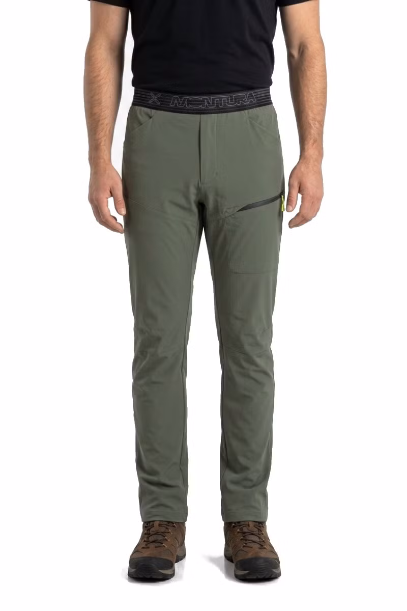 SPODNIE RISE-SAGE GREEN-SUNNY LIME