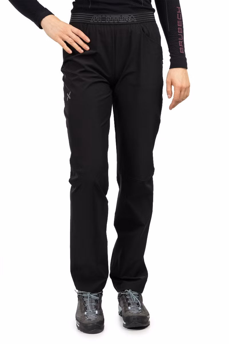 SPODNIE RISE WOMAN-CHARCOAL GREY-TURQUOISE