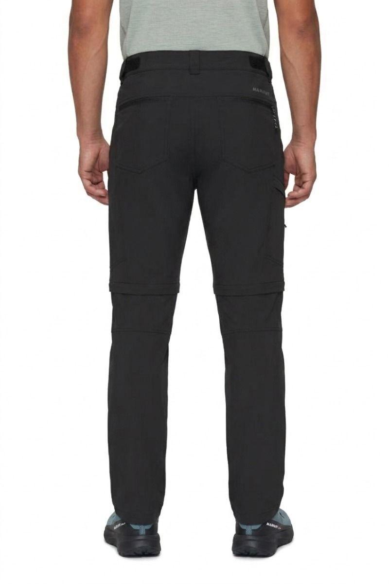 SPODNIE TREKKINGOWE MĘSKIE RUNBOLD IV ZIP OFF-BLACK