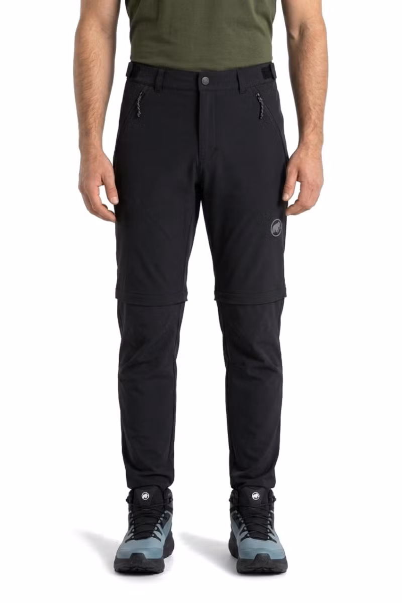 SPODNIE TREKKINGOWE MĘSKIE RUNBOLD IV ZIP OFF-BLACK